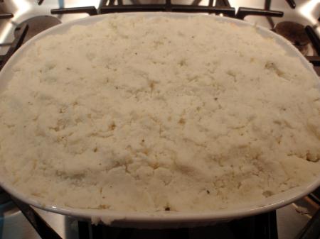 Mashed chicken